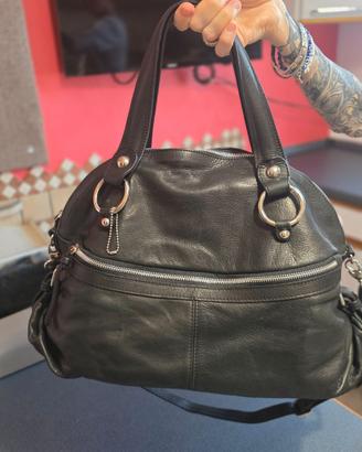 Borsa in pelle nera