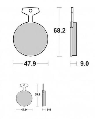 Pastiglie freno Yamaha RD DX TZ - SBS 504HF