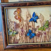 QUADRO CON FARFALLE IN PASTA DI MAIS