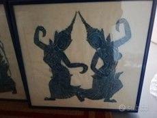 4 stampe inchiostro blu su pelle