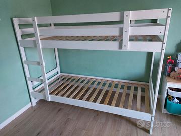 Letto a castello mydal bianco