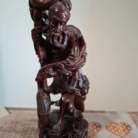 Statua in legno tradizionale giapponese