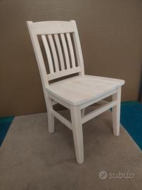 GRUPPO 5 Sedie NUOVE  in Legno Grezzo e Altri tipi