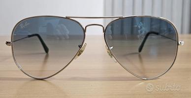 Ray-ban aviator 3025 argento