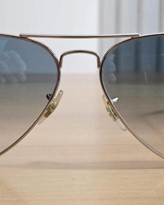 Ray-ban aviator 3025 argento