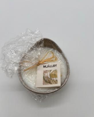 Candela decorativa IKEA "Mjällby" in contenitore
