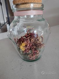 Vaso con fiori secchi