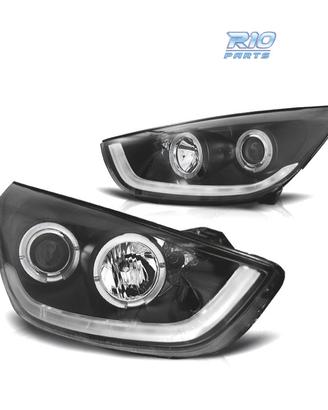 FARI PER HYUNDAI IX35 10-13 TUBE LIGHT FONDO NERO