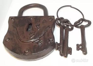 LUCCHETTO FRANCESE STILE ANTICO 1800