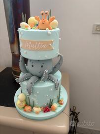 Torta scenografica tema mare