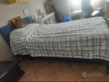 Letto contenitore singolo Oggioni con materasso