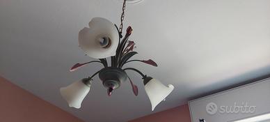 Lampadario e DUElampade per comodini
