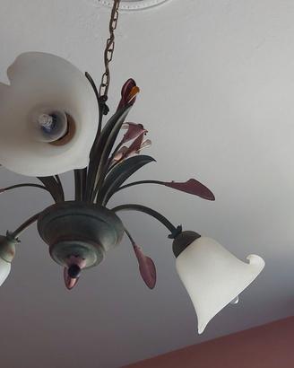 Lampadario e DUElampade per comodini