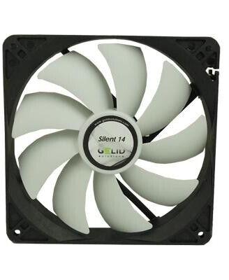 VENTOLA CASE PC GELID SILENT 14cm 3-PIN mini molex
