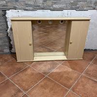 Specchio Bagno Due Ante Legno Chiaro