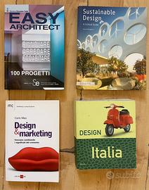 Set 4 libri design e architettura