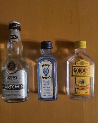 n. 3 bottigliette  Mignon Liquore da Collezione