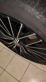 4 cerchi in lega 17" OZ + 2 gomme Bridgestone