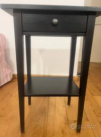 Due comodini Ikea colo nero