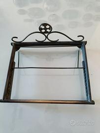 Leggio in ottone da tavolo, portalibri con decoro