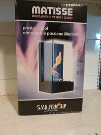 biocamino vetro e legno 