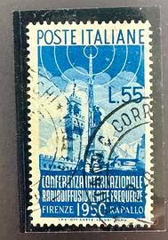 Francobollo 1950 RADIODIFFUSIONE 55L usato