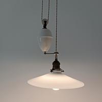 Lampada saliscendi antica