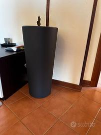 Vaso alto design moderno grigio antracite