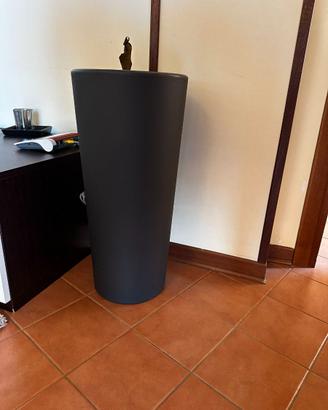 Vaso alto design moderno grigio antracite