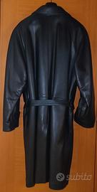 Trench uomo "Jack Daniel's, vera pelle 100%