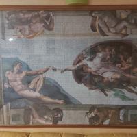 cornice in legno con puzzle