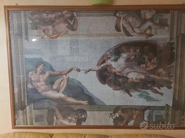 cornice in legno con puzzle