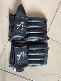 Mezzi guanti cuoio box kickboxing domyos decat