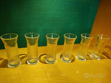 Set 6 Bicchieri Liquore Vintage - Vetro  Anni '70