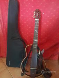 chitarra bodyless elettrica con cinghia e custodia