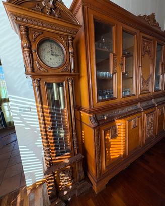 Orologio Pendola a colonna Tempus fugit