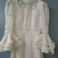 vestito da sposa vintage stile impero taglia 44