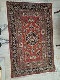 Tappeto persiano QUM 198x123 lana Kurk certificato