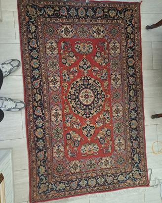 Tappeto persiano QUM 198x123 lana Kurk certificato