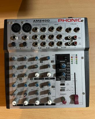 Phonic AM240D mixer con effetti