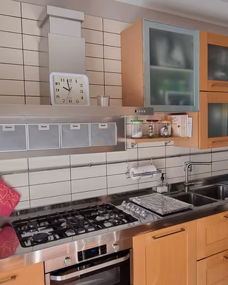 CUCINA SALVARANI 2008 TOP FRANKE ACCIAIO INOX 3,4M