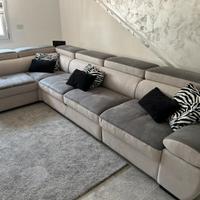 Divano letto con pouf contenitore