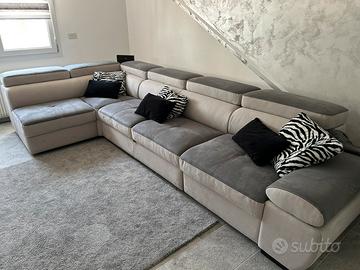 Divano letto con pouf contenitore