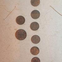 Lotto 8 monete storiche svizzere 1 e 2 rappen