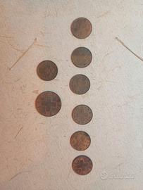 Lotto 8 monete storiche svizzere 1 e 2 rappen