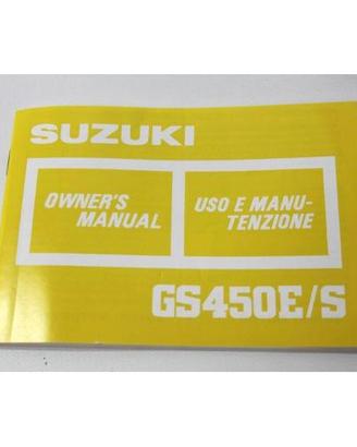 MANUALE USO E MANUTENZIONE SUZUKI GS 450