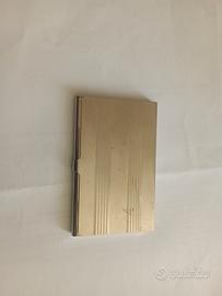 porta biglietti da visita in metallo 