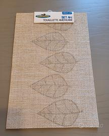 Set 4 pz tovagliette americana in pvc