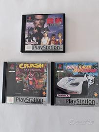 Giochi PlayStation1: Tekken2-Crash Bandicoot-Ridge