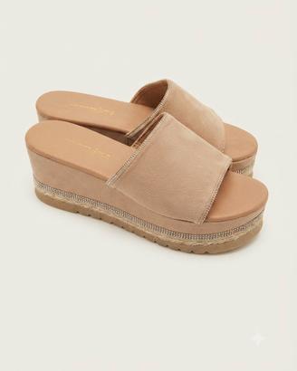 sandali sabot con zeppa da donna numero 39
